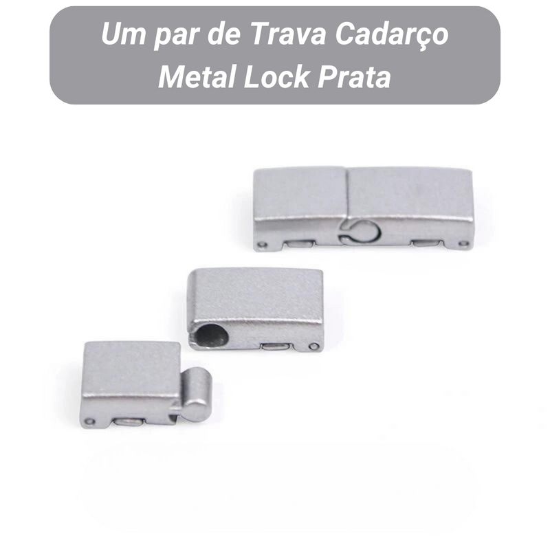 Trava Cadarço Metal Lock