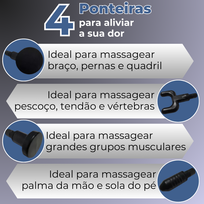 Pistola de Massagem Miofascial Tech Gun