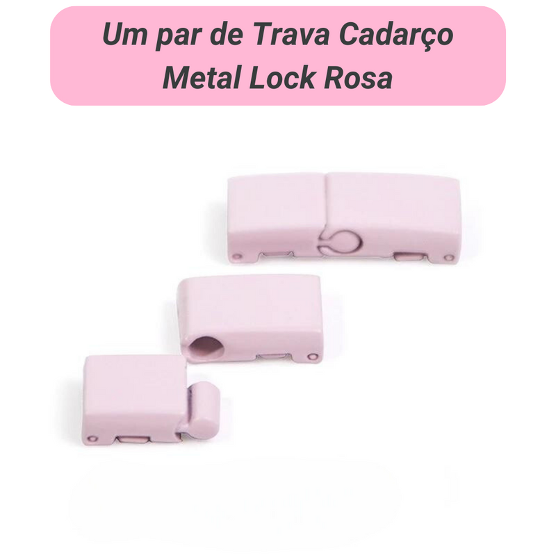 Trava Cadarço Metal Lock