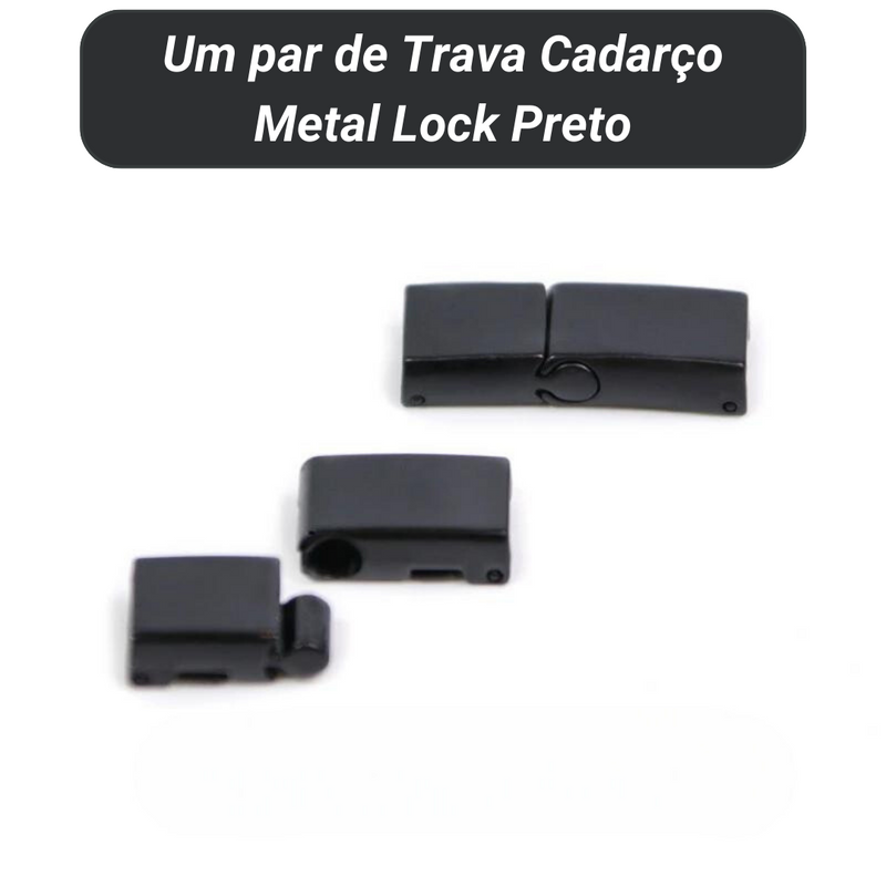 Trava Cadarço Metal Lock