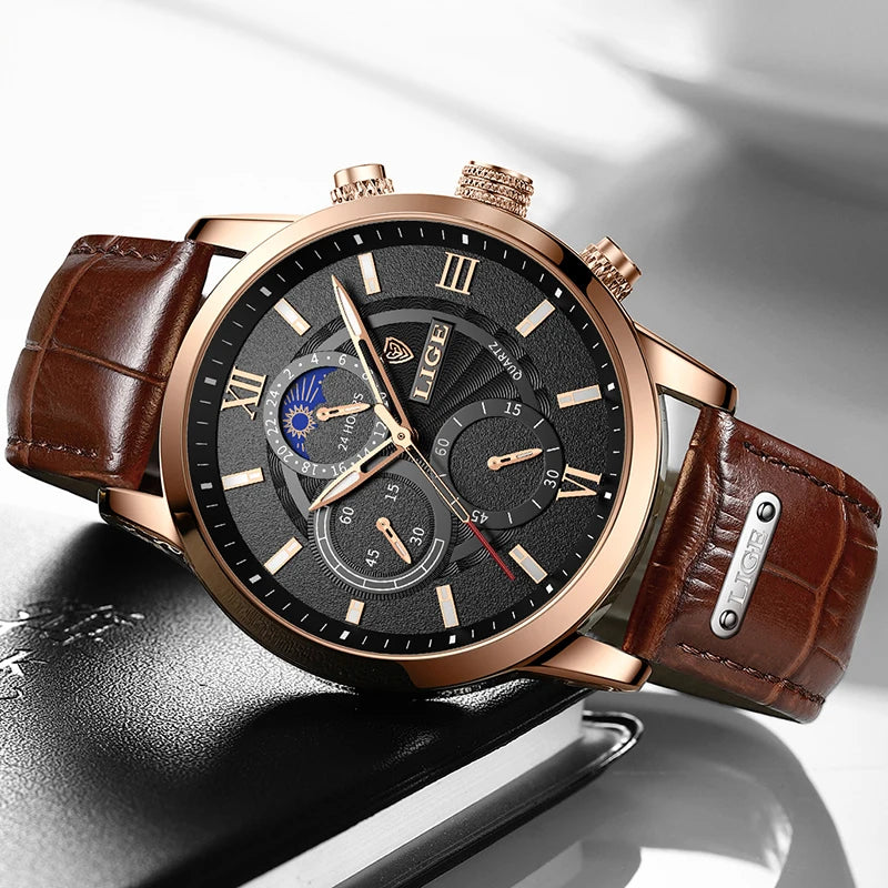 Relógio LIGE Luxo Edition