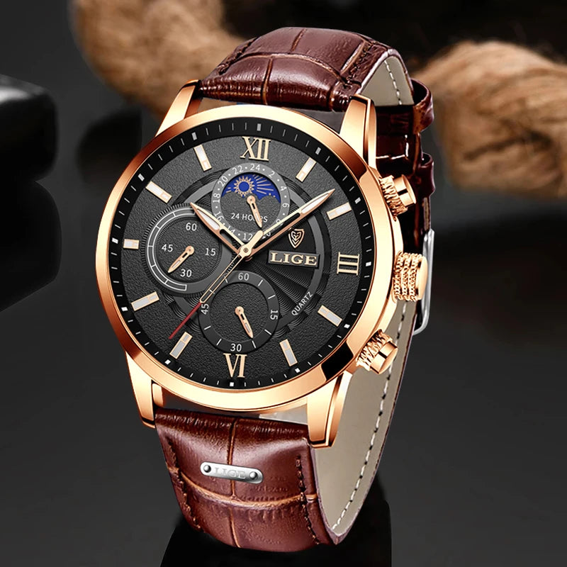 Relógio LIGE Luxo Edition