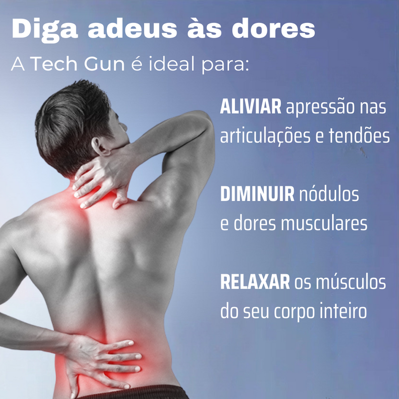 Pistola de Massagem Miofascial Tech Gun