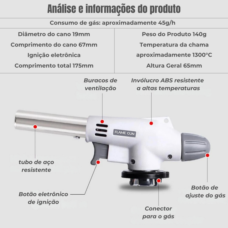 Maçarico Portátil Flame Gun