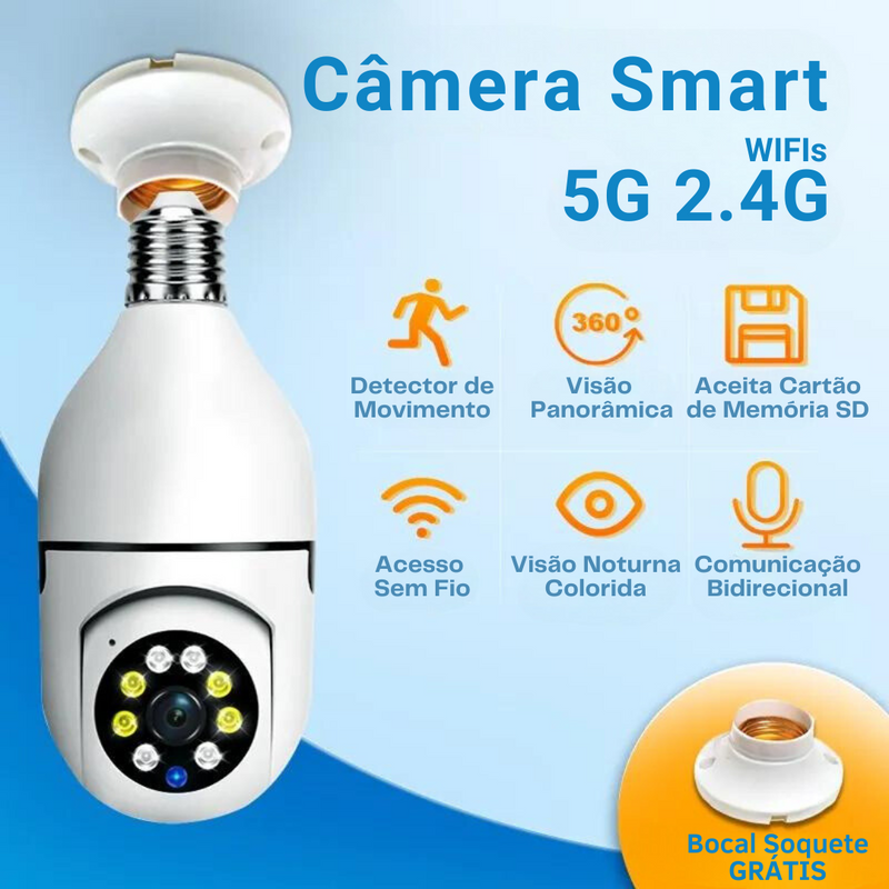 Câmera de Segurança Smart 360°