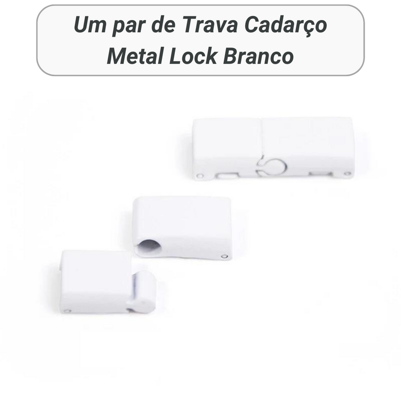 Trava Cadarço Metal Lock