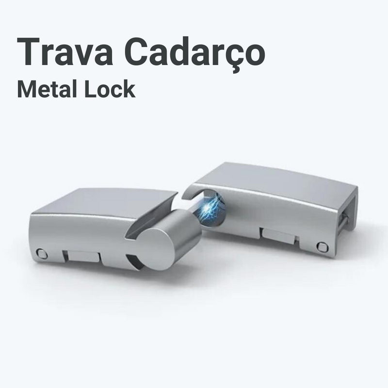 Trava Cadarço Metal Lock